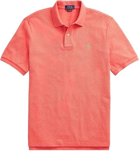 Polo Ralph Lauren Herren Classic-Fit Mesh Poloshirt Neu mit Etikett hellrosa Medium