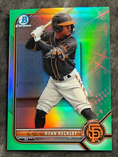 2022 Bowman Chrome GREEN REFRACTOR Ryan Reckley 46/99