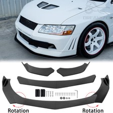 For Mitsubishi Lancer EVO 7 9 Carbon Fiber Front Bumper Lip Splitter Spoiler Kit