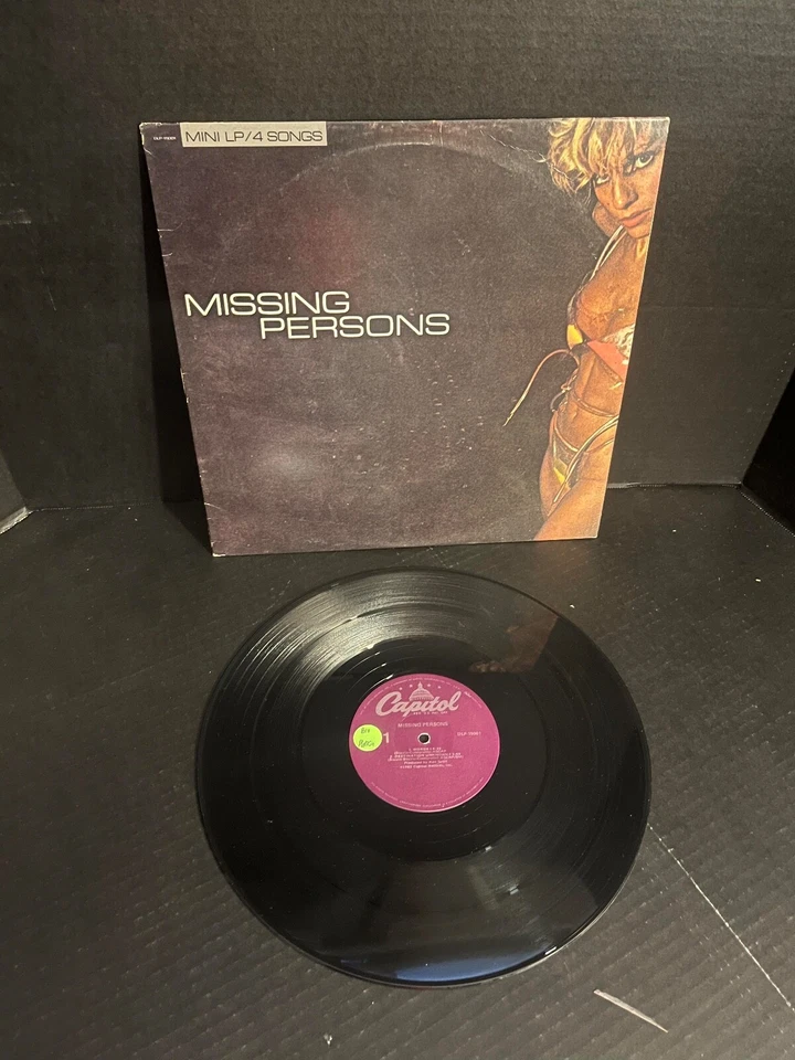 (2) MISSING PERSONS BLACK VINYL LP LOT RHYME & REASON Foto 4 de 4