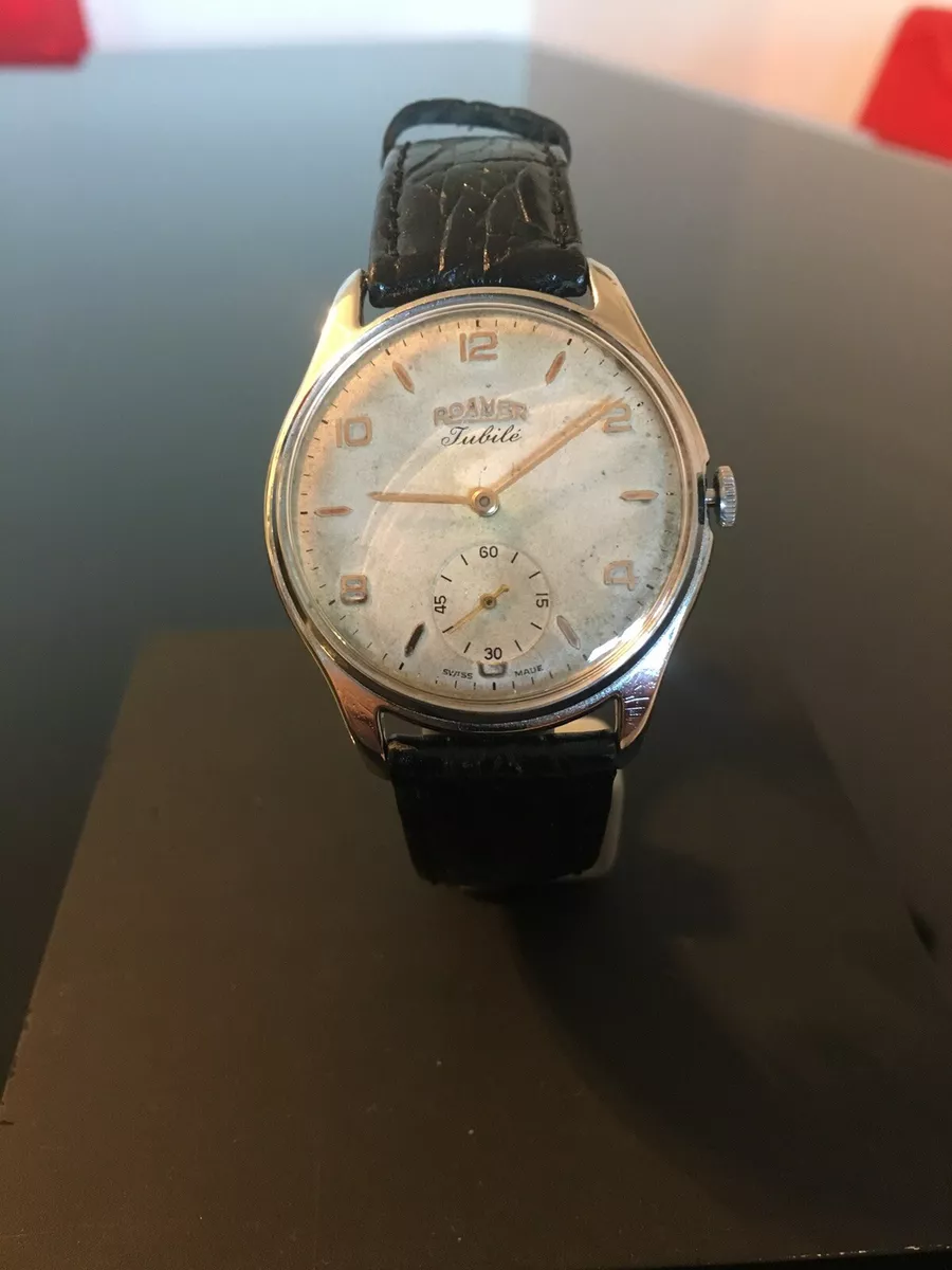 Orologio Vintage Roamer Jubil Carica Manuale 15 Jewels Cal