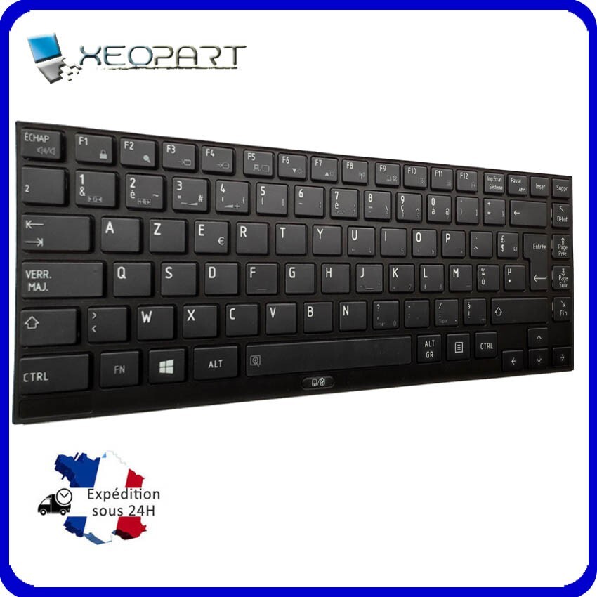 Clavier AZERTY Toshiba D'origine G83C000B22FR/G83C000B23FR - Avec Cadre - Neuf