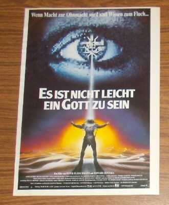 Seltene Werbung ES IST NICHT LEICHT EIN GOTT ZU SEIN Edward Zentara 1990