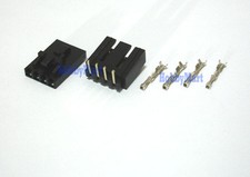 4-Pin 2543 Molex 2.54mm Male Female with LOCK Connector socket Crimps pin 10 Set