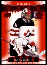 2022-23 UD TEAM CANADA JUNIORS PROGRAM OF EXCELLENCE EXCLUSIVES DYLAN GARAND