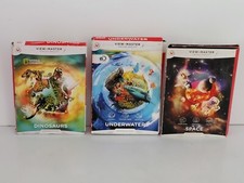Lot Of 3 VIEW MASTER Virtual Reality Underwater/Space/Dinosaur VR Packs