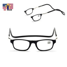 Reading Presbyopia Magnifying Eye Glasses Magnetic Neck Hangs Black Necklace
