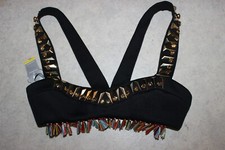 NWT rare luxurioys Versace top with crystals summer find 40 s m