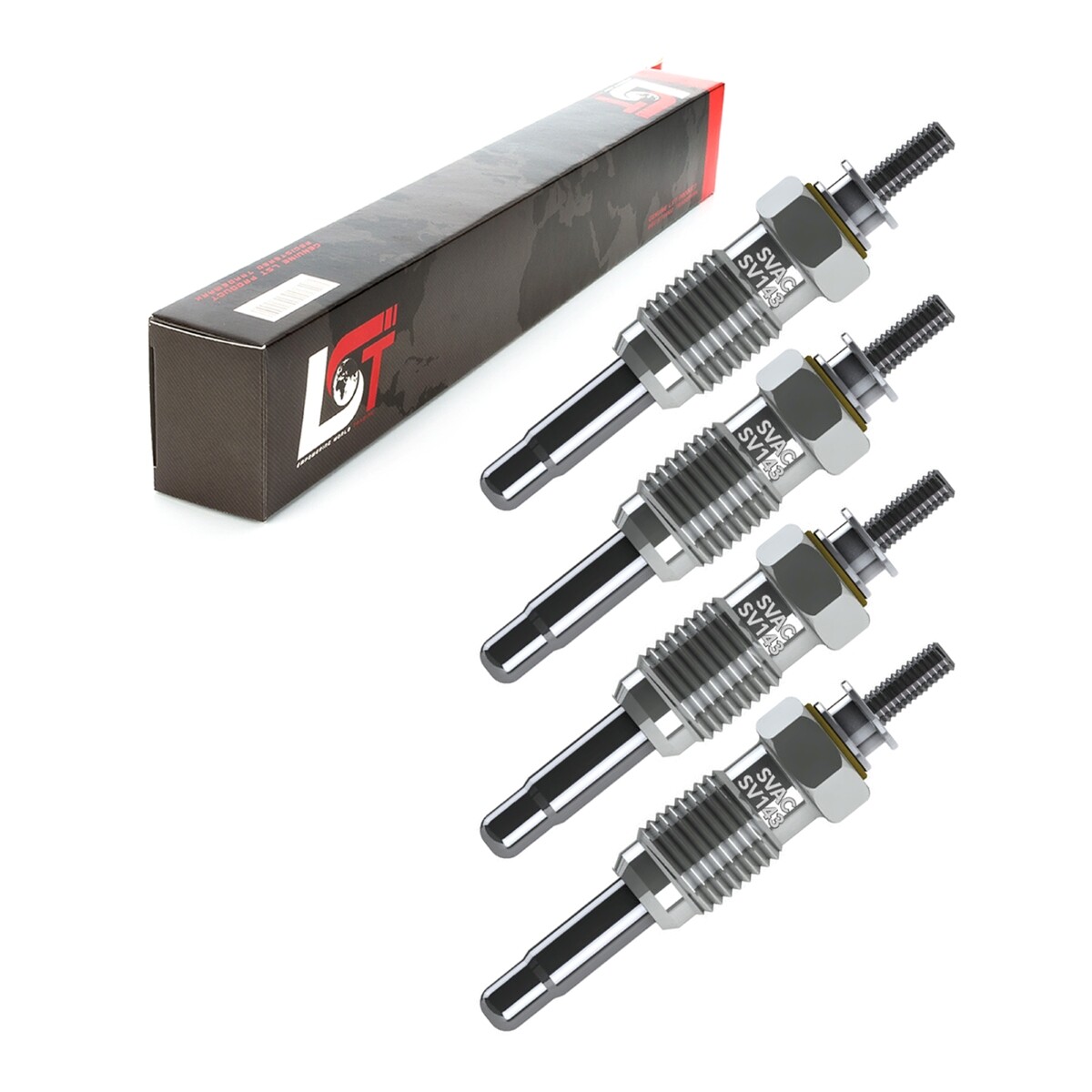 4x Glow Plugs 12 Volt for NISSAN BLUEBIRD LAUREL VANETTE 2.0D 2.8D