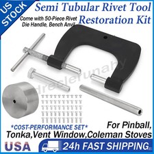1/8" Semi Tubular Rivet Tool For Vent Window Restoration Coleman Stove Fixt Dies