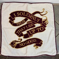 POTTERY BARN TEEN HARRY POTTER MARAUDER'S MAP GLOW-IN-THE-DARK PILLOW COVER 18"