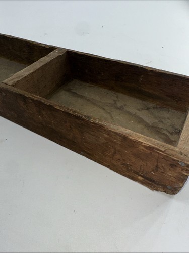 Antica~Primitiva~Cassetta degli attrezzi in legno da falegname~Caddy Tote legno rustico~Capanno da giardino - Foto 7 di 16