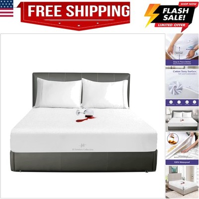 Emperor/Wyoming King 84x84 Size Mattress Topper - 100% Waterproof Cover Prote...