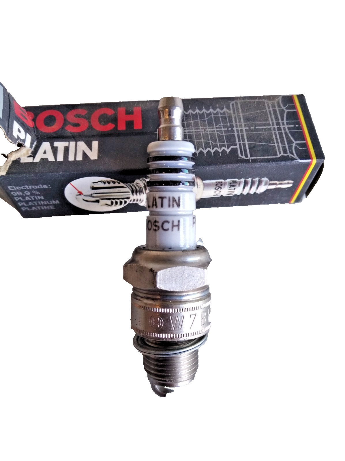 1X Bosch Platinum Ignition Spark Plug W7BP 0.7 mm Short Reach