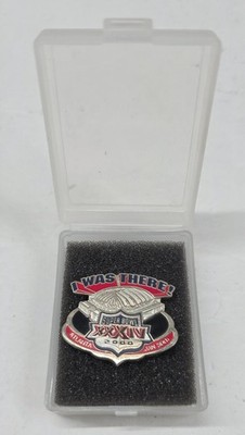 Super Bowl XXXIV 34 Lapel Pin Atlanta Jan 30th ''I WAS THERE!'' NFL W/ CASE