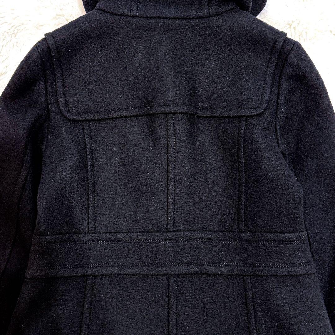Burberry Blue Label Black Hooded Duffle Coat Nova Che… - Gem
