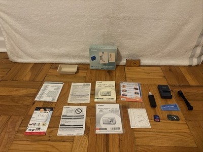 Canon PowerShot SD780 IS Digital Camera Gold 12.1MP WORKS! W Extras
