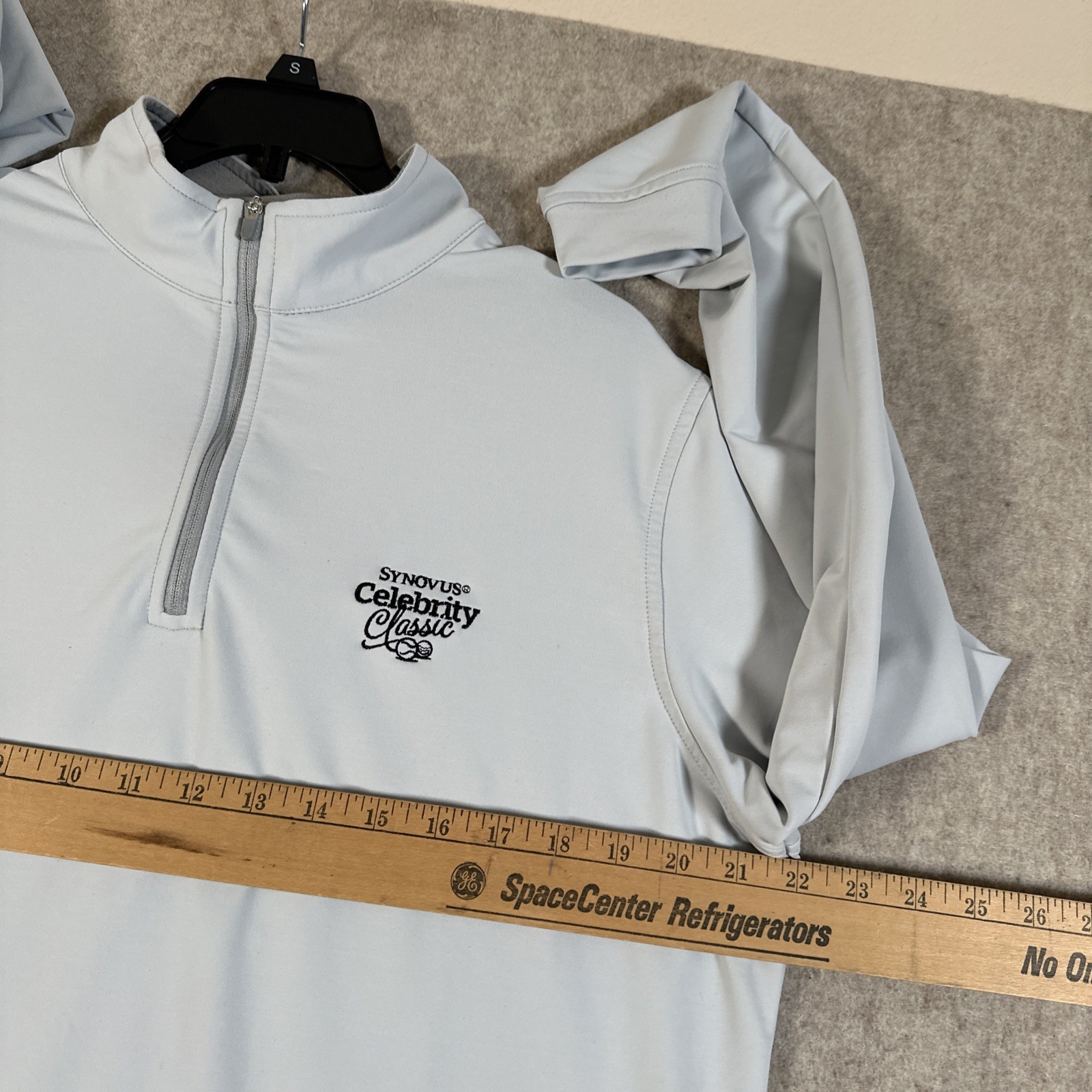 Peter Millar Performance Quarter Zip Med Light Gr… - image 5