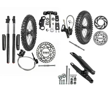 12" 14" Wheel Set Front Fork Swing Arm Disc Brake Pit Bike CRF50 CRF110 SSR 70cc