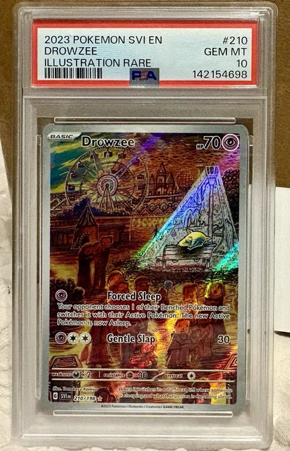 Pokémon TCG Drowzee SV01 Scarlet & Violet IR Holo 210/198 PSA 10