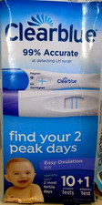 Clearblue Easy Ovulation Kit 10 Ovulation Test 1 Pregnancy Test Exp Date 05/2027