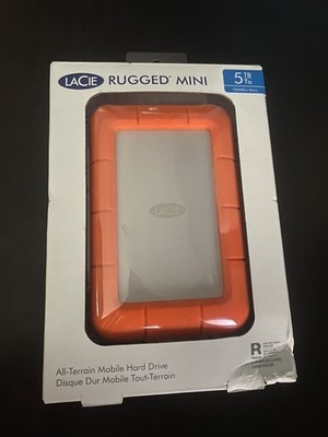 New LaCie Rugged Mini 5TB,External,2.5 inch (STJJ5000400) Portable Hard Drive