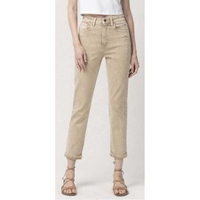 VERVET by Flying Monkey Super High Rise Mom Jeans Khaki Denim Women Sz 30 