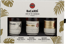 BACARDI Premium Rum Discovery Pack Rum (3x 0.1 l) Rum Tasting Set