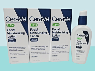 CERAVE PM FACIAL MOISTURIZING LOTION ULTRA LIGHWEIGHT 3 OZ BOXED