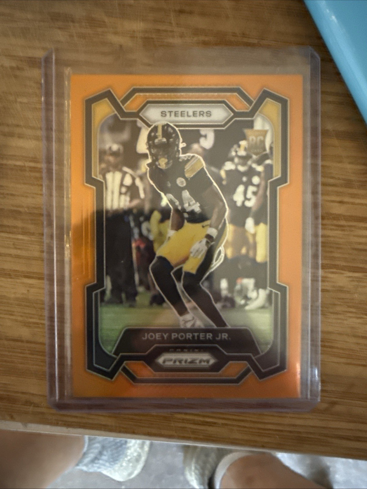 2023 Panini Prizm Joey Porter Jr #386 Orange Prizm /249 Rookie Steelers