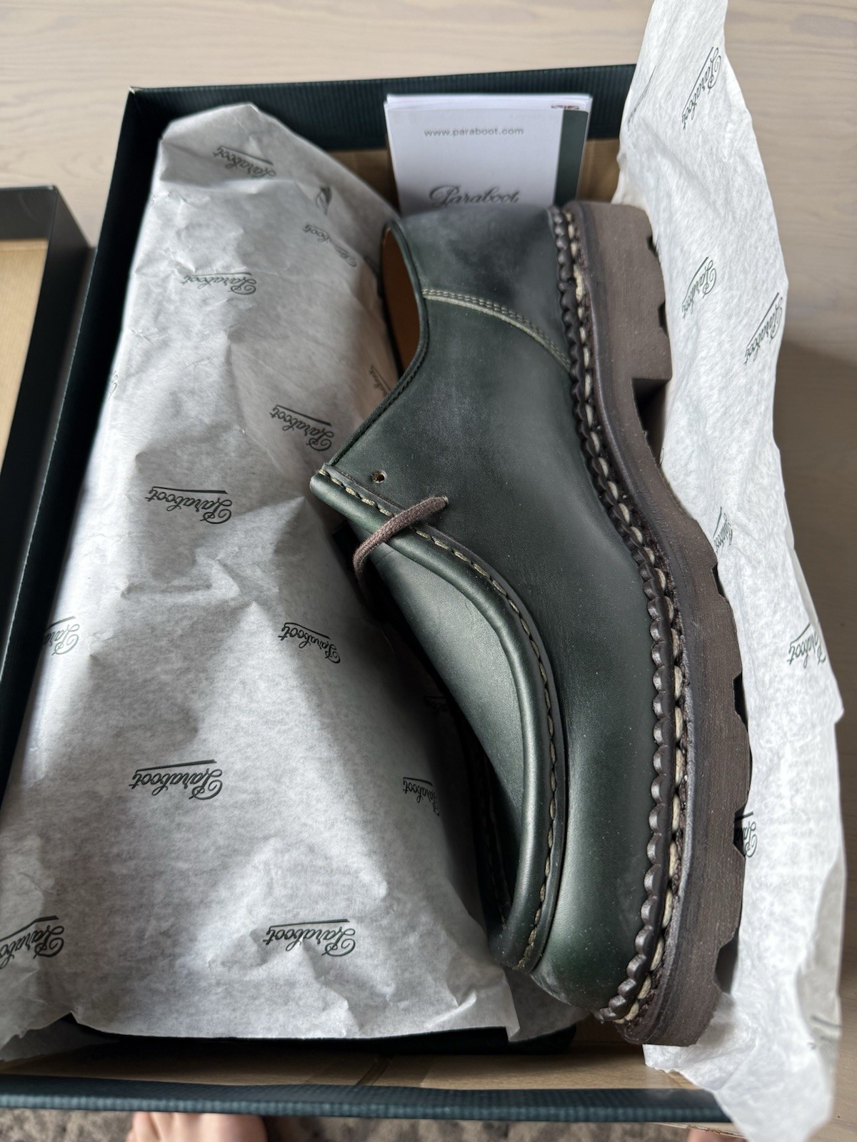 Paraboot Men’s Michael Marron - Lis Vert 43.5 / 10.5 image 3