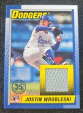 2025 Topps Series 2 JUSTIN WROBLESKI 1990 Topps Relic Dodgers RC 90R2-JWR