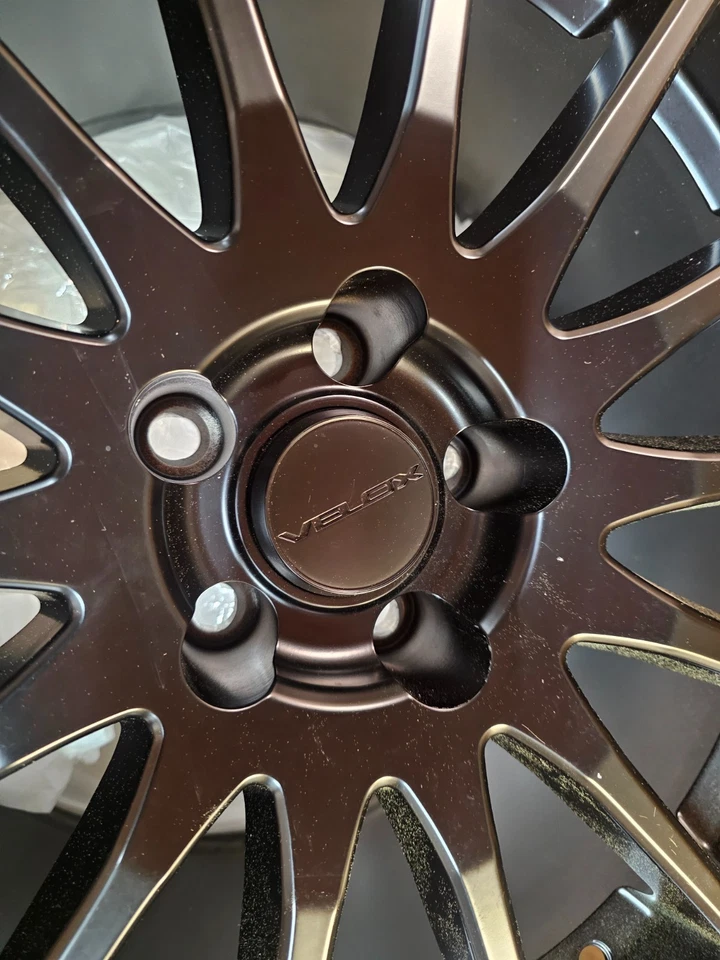 (CANTIDAD 1) Llanta de rueda Sterling SF Velox negra mate de varios radios 18x9 5x114,3 40 mm Foto 3 de 4