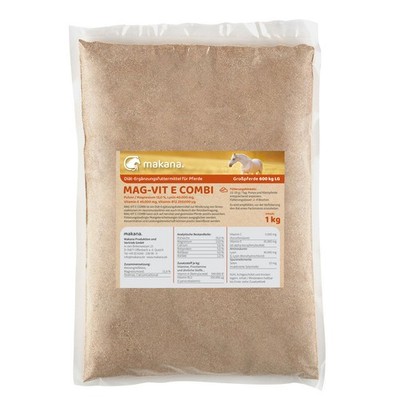 Makana MAG-VIT E COMBI PULVER Magnesium Vitamine E Lysin 1 kg Pferde
