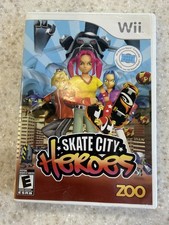 SKATE CITY HEROES WII COMPLETE NINTENDO WII GAME DISC, MANUAL AND CASE NES HQ