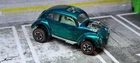 HOT WHEELS CUSTOM VOLKSWAGEN REDLINE US  AQUA  WHT INTERIOR  SWEET 16!