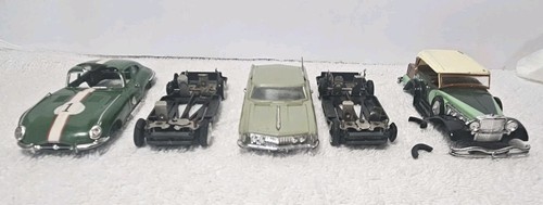1960s Ideal Motorific Slot Car Bodies & Chassis Rivera Jaguar Dusenberg F Parts