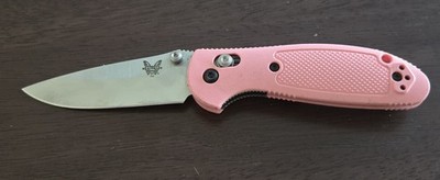 Benchmade 556-PNK. Ultra Rare, Mini Griptilian. Used 
