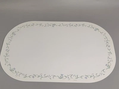 4 Corelle Koordinaten Landhaus Tischsets Vinyl SELTEN RARITÄT blau Herz Ranke - Bild 1 von 4