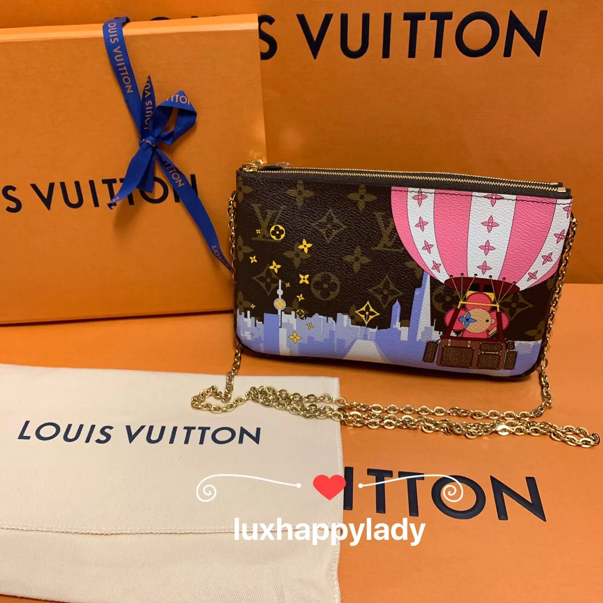 Louis Vuitton Monogram Double Zip Pochette