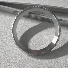 Bezel SKX007 Sub Silver Color, Polished top Brushed side SKX007 SKX009 SKX SEIKO