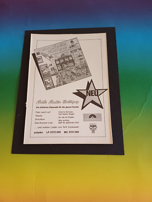 top music advert from rolfs radio lollipop Lp