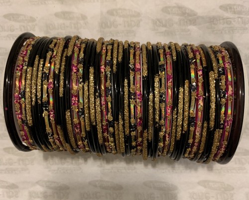 Indian Women Bangle Set Multicolor Set Brand New Size 2.5 in - Picture 2 of 2