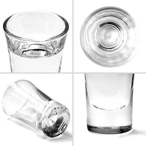 6/12pc Durable Heavy Base Shot Glass Set – Vodka Tequila Espresso Party Barware - Picture 5 of 16