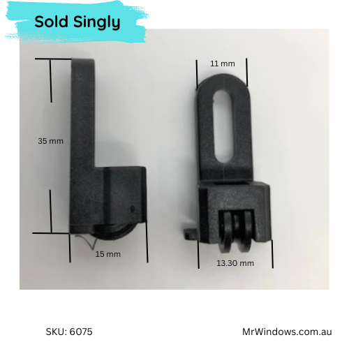 Window rollers SKU 6075- suit Trend Synergy sliding Windows - Sold singly - Afbeelding 1 van 3