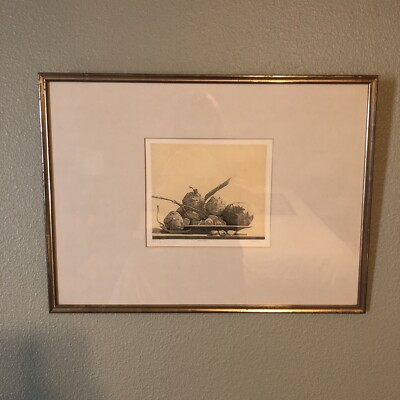 Robert Baxter artist, signed Limited Edition etching 1/100, titled  Still Life