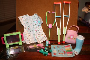 american girl doll vet set