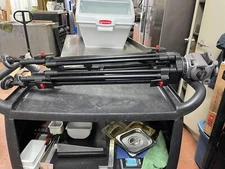 Cartoni 2 Stage Aluminum Tripod Focus F100 Fluid Drag Head Camcorder