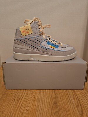 Nike Air Jordan 2 Retro Union Grey Fog Mens Size 9 / W 10.5 DN3802 001 VNDS 