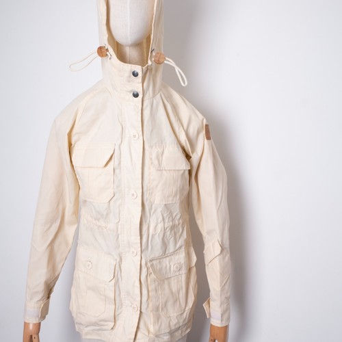 Trailwear Penfield donna panna con cappuccio outdoor field coat giacca cerata taglia S - Foto 4 di 12